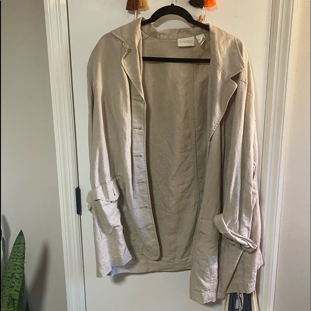 Linen blazer!